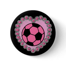 Glamor soccer ball pin