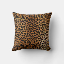 Glamoratti Leopard Print Throw Pillow