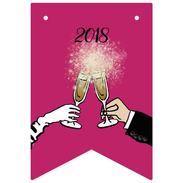 Glamorous 2018 bunting flags (Third Flag)