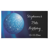 Glamorous 75th Birthday Blue Party Disco Ball Assorted Chocolates (Front)