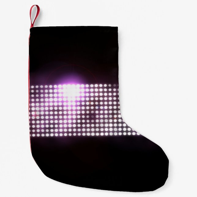 Glamorous abstract background design. small christmas stocking (Front)
