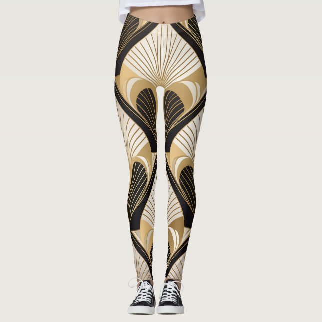 Glamorous Art Deco Leggings (Front)