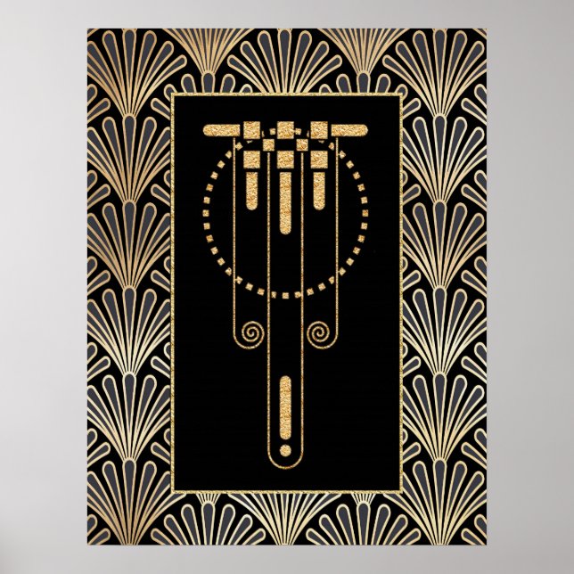 Glamorous Art Deco Poster. Poster (Front)