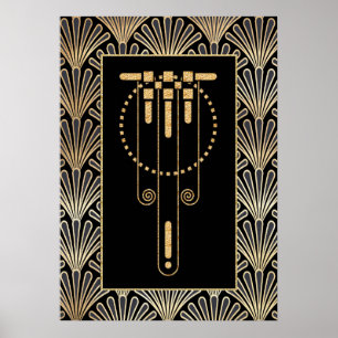 Glamorous Art Deco Poster. Poster