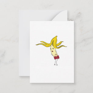 Glamorous banana, banana theme note card