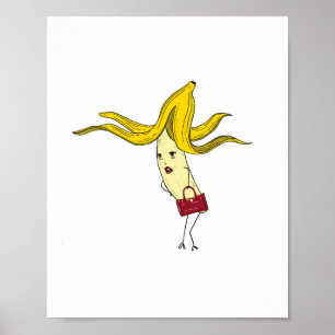 Glamorous banana, banana theme poster