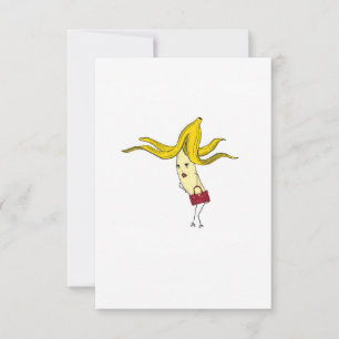 Glamorous banana, banana theme thank you card