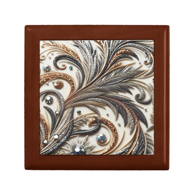 Glamorous Baroque with Glitter & Gemstones Gift Box (Front)