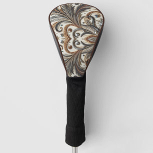 Glamorous Baroque with Glitter & Gemstones Golf Head Cover