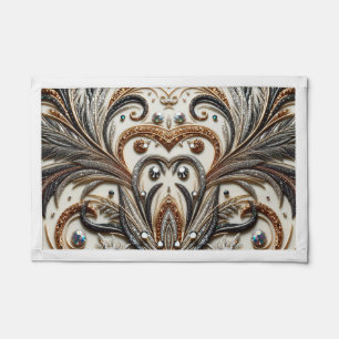 Glamorous Baroque with Glitter & Gemstones Pennant