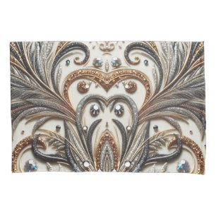 Glamorous Baroque with Glitter & Gemstones  Pillow Case
