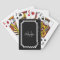 Glamorous black and white monogram playing cards