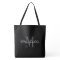 Glamorous black and white monogram tote bag