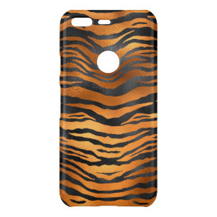Glamorous Black Brown Tiger Stripes Animal Print Uncommon Google Pixel Case