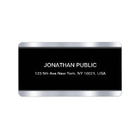 Glamorous Black Silver Template Elegant Modern