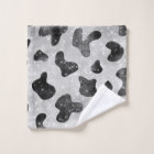 Glamorous Black Sparkly Glitter Sequins Cow Print