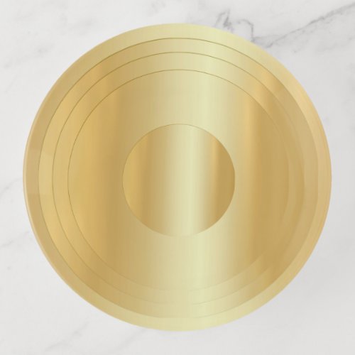 Glamorous Blank Template Custom Elegant Gold Look Trinket Tray