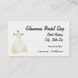 Glamorous Bridal Shop Business Card