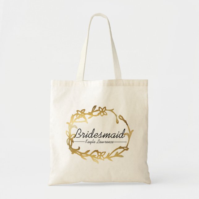 Glamorous Bridesmaid | Gold | Wedding bag (Front)