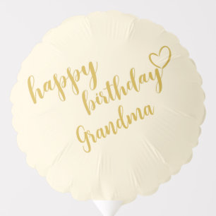 GLAMOROUS CHIC HAPPY BIRTHDAY CUSTOM GOLD SCRIPT BALLOON
