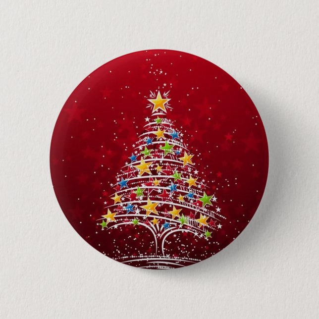 Glamorous Christmas Button (Front)
