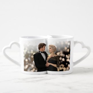 Glamorous Couple with Twinkling Bokeh - Lovers Mug