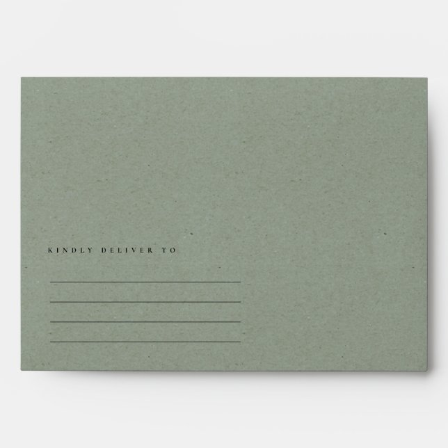 GLAMOROUS DARK COPPER SILVER DOTS MOSAIC MONOGRAM ENVELOPE (Front)