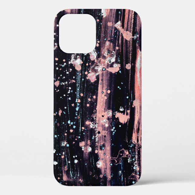 Glamorous Dark Grey Pink Spotlight Case-Mate iPhone Case (Back)