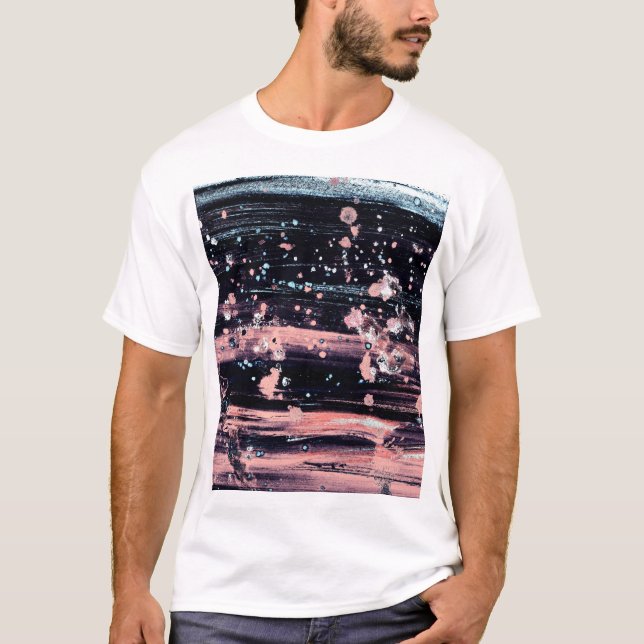 Glamorous Dark Grey Pink Spotlight T-Shirt (Front)