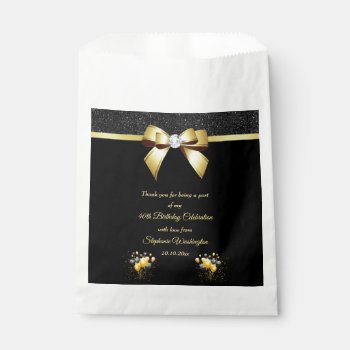 Glamorous Elegance Birthday Thank You Favor Bag by Sarah_Designs at Zazzle