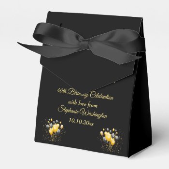 Glamorous Elegance Birthday Thank You Favor Boxes by Sarah_Designs at Zazzle