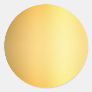Glamorous Elegant Faux Gold Blank Template Glam Classic Round Sticker