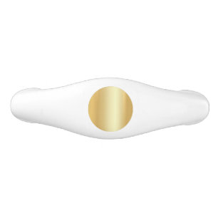 Glamorous Elegant Faux Gold Trendy Template Ceramic Drawer Pull