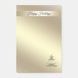 Glamorous elegant modern gold Christmas tree Post-it Notes