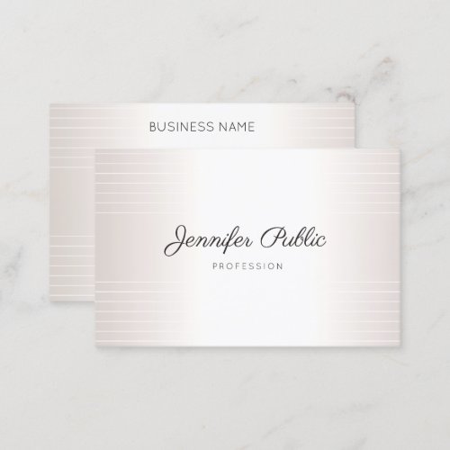 Glamorous Elegant Modern Template Handwriting Business Card
