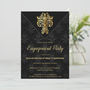Glamorous Evening Engagement Party Invitation