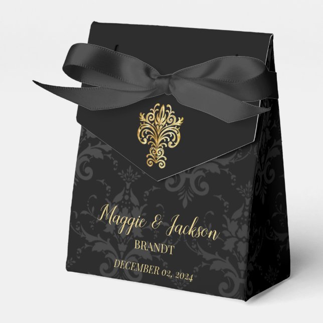 Glamorous Evening Favor Boxes (Front Side)