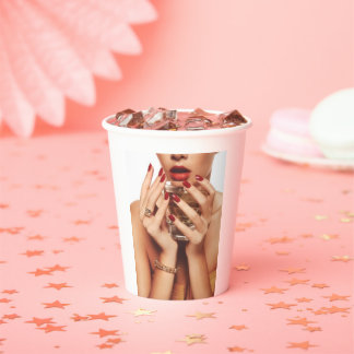 Glamorous Event: High-Fashion Aesthetic Paper Cups