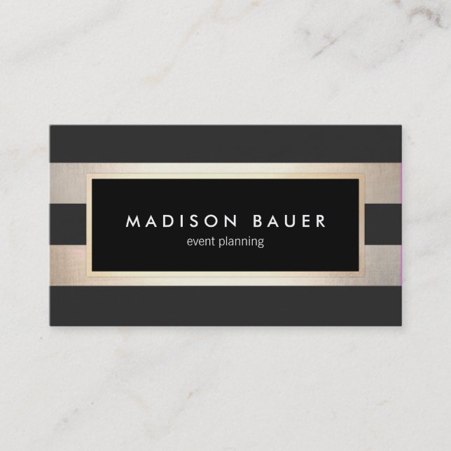 Glamorous Event Planner Business Card (Front)