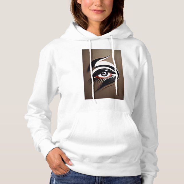  Glamorous eyelashes forming  Hoodie (Front)
