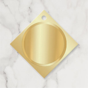 Glamorous Faux Gold Elegant Modern Blank Template Favor Tags