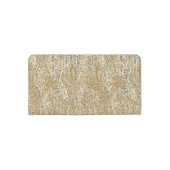 Glamorous Faux Gold Sequins and Diamonds Checkbook Cover (Back)