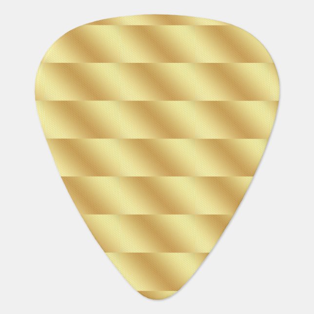 Glamorous Faux Gold Trendy Template Elegant Guitar Pick (Front)