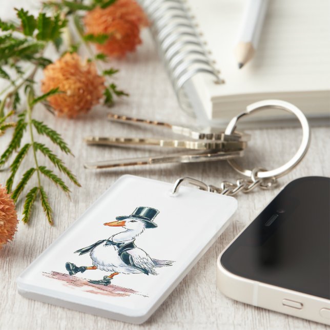 Glamorous Gander  Keychain (Front Right)