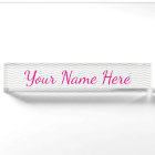 Glamorous Girly Name with Subtle Gray Chevron