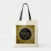 50th Wedding Anniversary Personalized gold Tote Bag