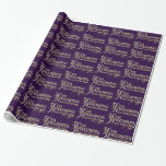 Glamorous Glitter 50th Wedding Anniversary Pattern Wrapping Paper<br><div class="desc">Glamorous 50th gold wedding anniversary text design pattern over custom purple background you can change on the website. Faux diamonds and heart accent. If you need any help customizing any of my designs,  contact ArtOnWear designer. Free text formatting with live help available by request.</div>