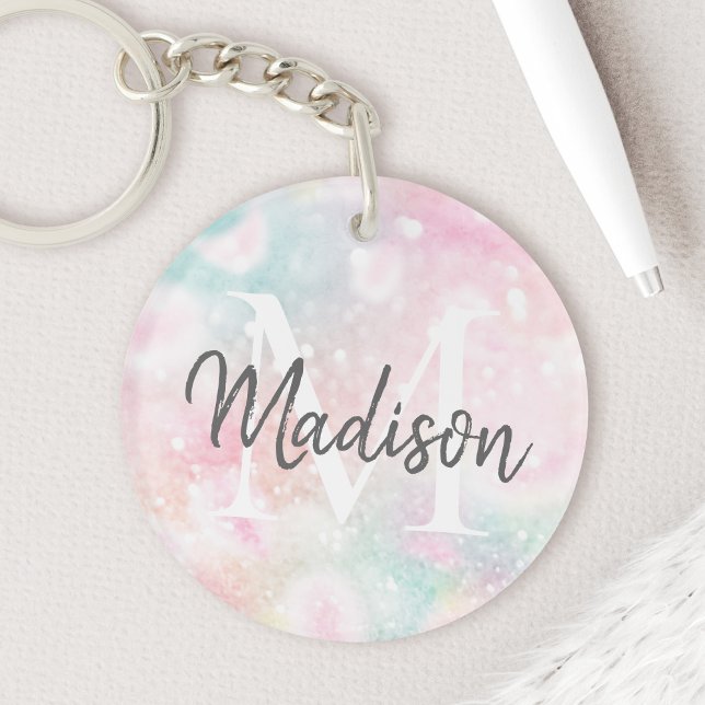 Glamorous Glitter Pink Pretty Pattern Keychain (Creator Uploaded)