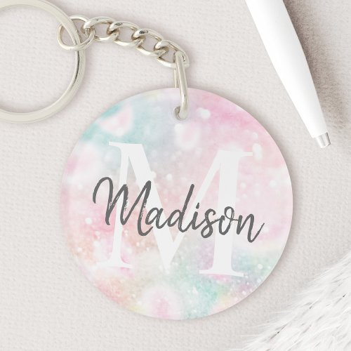 Glamorous Glitter Pink Pretty Pattern Keychain