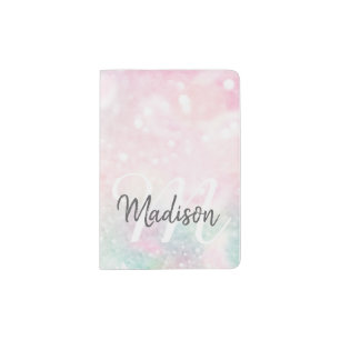 Glamorous Glitter Pink Pretty Pattern Passport Holder